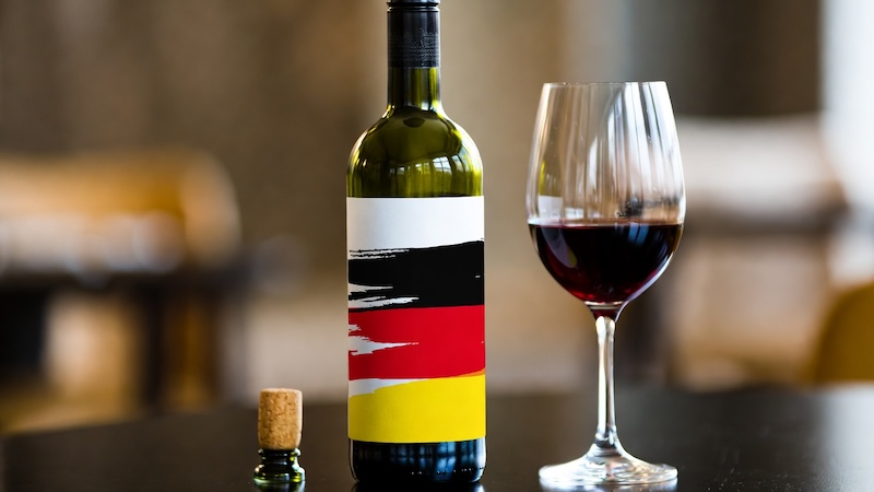 duitse wijn halfleeg